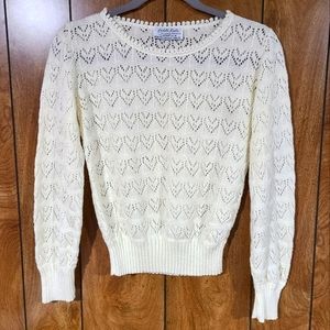 Cuddle Knit lace knit 1980s light sweater